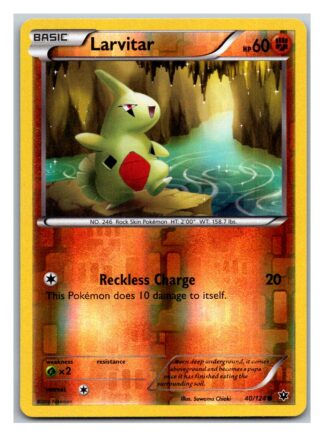 Larvitar 40/124 Fates Collide (Reverse Holo) (Exc Condition)