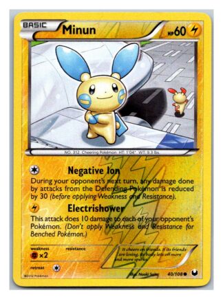 Minun 40/108 Dark Explorers (Reverse Holo) (Exc Condition)