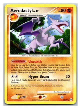 Aerodactyl 13/99 Arceus (Rare) (Exc Condition)