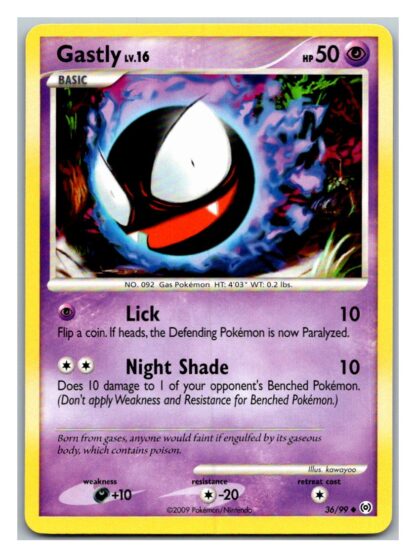 Gastly 36/99 Arceus (Uncommon) (P Condition)