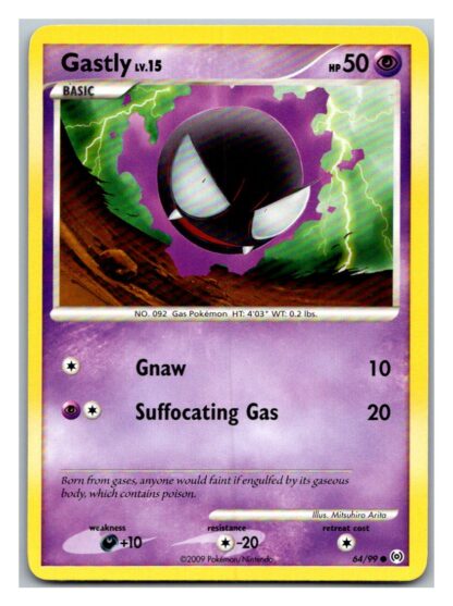 Gastly 64/99 Arceus (Common) (P Condition)
