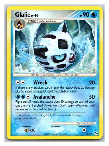 Glalie 18/99 Arceus (Rare) (P Condition)