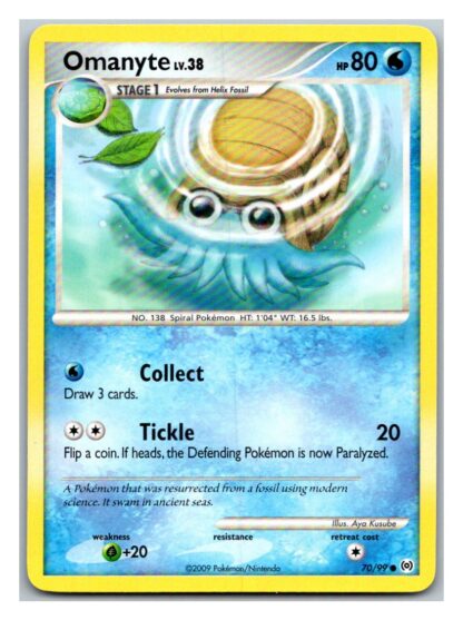 Omanyte 70/99 Arceus (Common) (LP Condition)