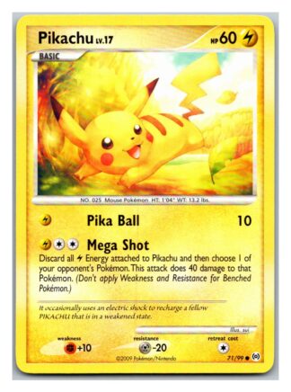 Pikachu 71/99 Arceus (Common) (LP Condition)
