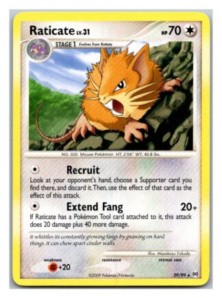 Raticate 29/99 Arceus (Rare) (LP Condition)