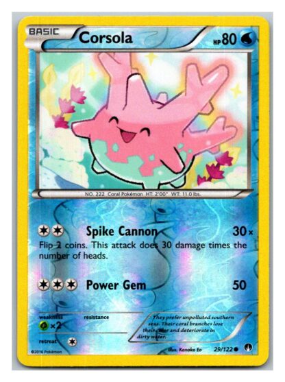 Corsola 29/122 Breakpoint (Reverse Holo) (Exc Condition)