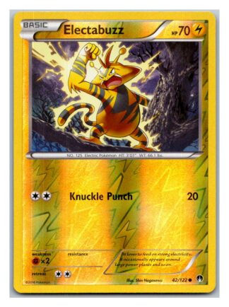 Electabuzz 42/122 Breakpoint (Reverse Holo) (Exc Condition)