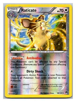 Raticate 88/122 Breakpoint (Reverse Holo) (Exc Condition)