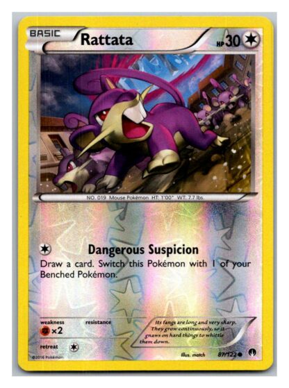 Rattata 87/122 Breakpoint (Reverse Holo) (Exc Condition)