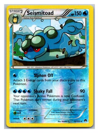 Seismitoad 35/122 Breakpoint (Reverse Holo) (Exc Condition)