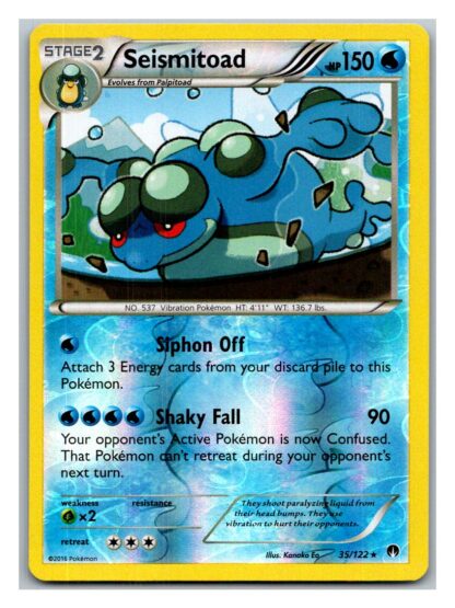 Seismitoad 35/122 Breakpoint (Reverse Holo) (Exc Condition)