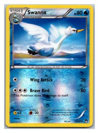 Swanna 37/122 Breakpoint (Reverse Holo) (Exc Condition)