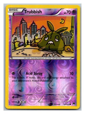 Trubbish 56/122 Breakpoint (Reverse Holo) (Exc Condition)