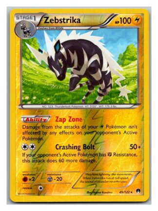 Zebstrika 49/122 Breakpoint (Reverse Holo) (Exc Condition)