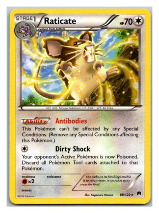 Raticate 88/122 Breakpoint (Rare) (Exc Condition)