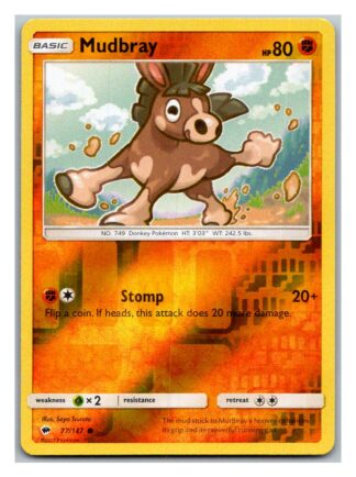 Mudbray 77/147 Burning Shadows (Reverse Holo) (Exc Condition)