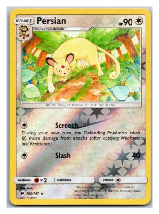 Persian 102/147 Burning Shadows (Reverse Holo) (Exc Condition)