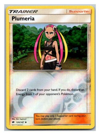Plumeria 120/147 Burning Shadows (Reverse Holo) (Exc Condition)