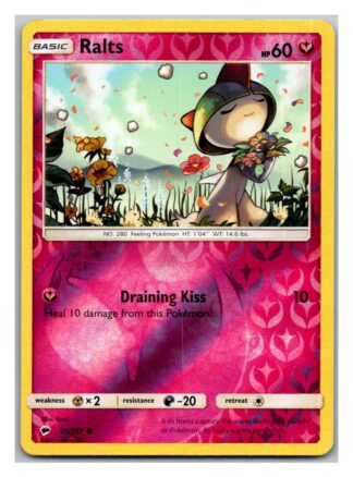 Ralts 91/147 Burning Shadows (Reverse Holo) (Exc Condition)