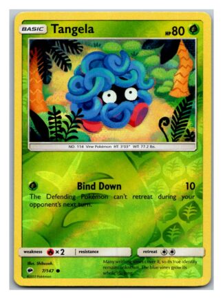 Tangela 7/147 Burning Shadows (Reverse Holo) (Exc Condition)