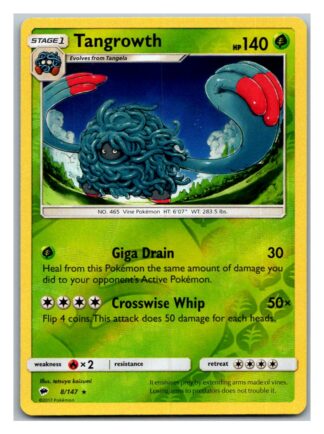 Tangrowth 8/147 Burning Shadows (Reverse Holo) (Exc Condition)