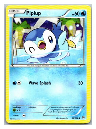 Piplup 36/162 Breakthrough (Common) (Exc Condition)