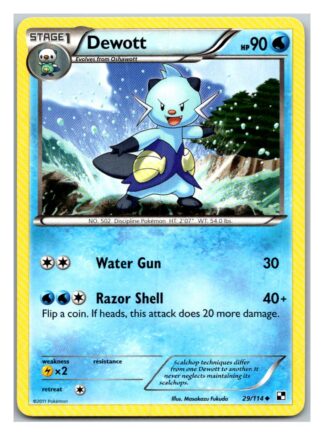 Dewott 29/114 Black & White (Uncommon) (LP Condition)