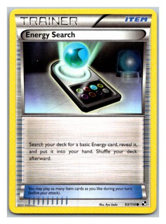 Energy Search 93/114 Black & White (Common) (Exc Condition)