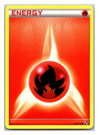 Fire Energy 106/114 Black & White (Common) (Exc Condition)