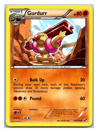 Gurdurr 60/114 Black & White (Uncommon) (Exc Condition)