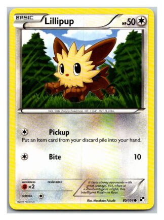 Lillipup 80/114 Black & White (Common) (LP Condition)