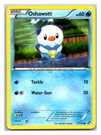 Oshawott  27/114 Black & White (Common) (LP Condition)