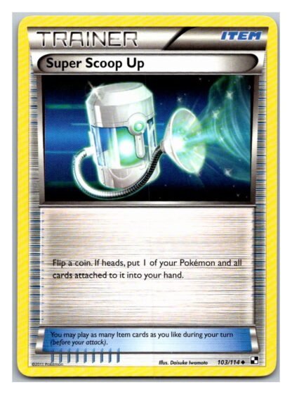 Super Scoop Up 103/114 Black & White (Uncommon) (Exc Condition)