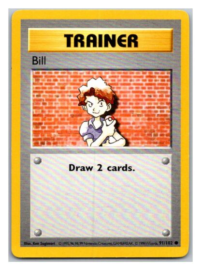 Bill 91/102 Base Set (Common) (Shadowless Played Condition)