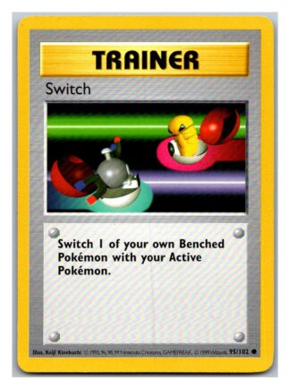 Switch 95/102 Base Set (Common) (Shadowless Lightly Played Condition)