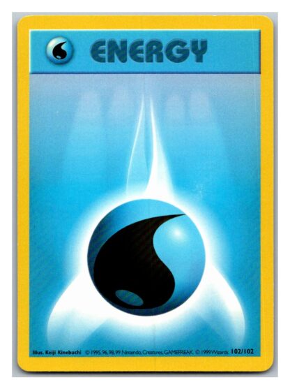 Water Energy 102/102 Base Set (Shadowless Played Condition)