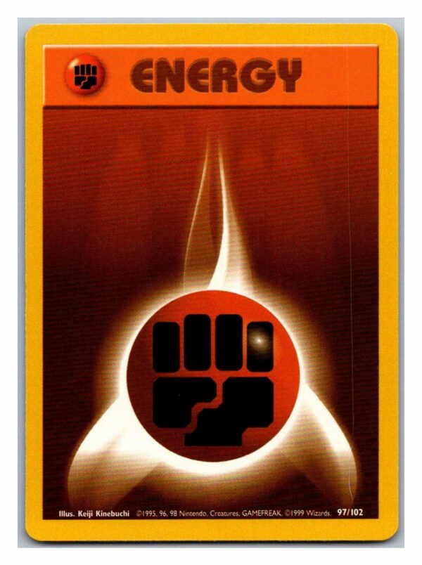 Fighting Energy 97/102 Base Set (Unlimited Excellent Condition)