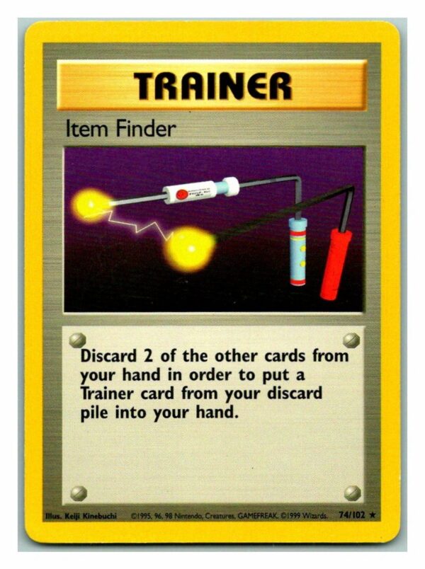Item Finder 74/102 Base Set (Rare) (Unlimited Lightly Played Condition)