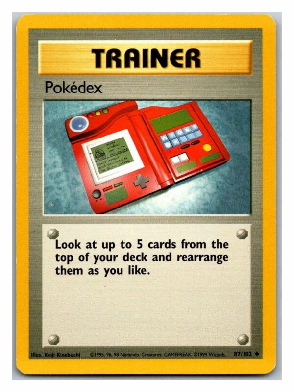Pokedex 87/102 Base Set (Uncommon) (Unlimited Played Condition)