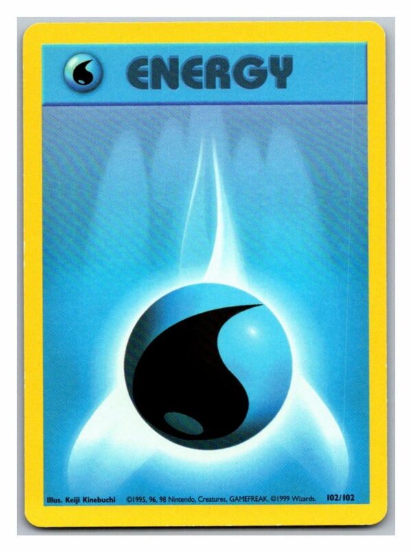 Water Energy 102/102 Base Set (Unlimited Played Condition)