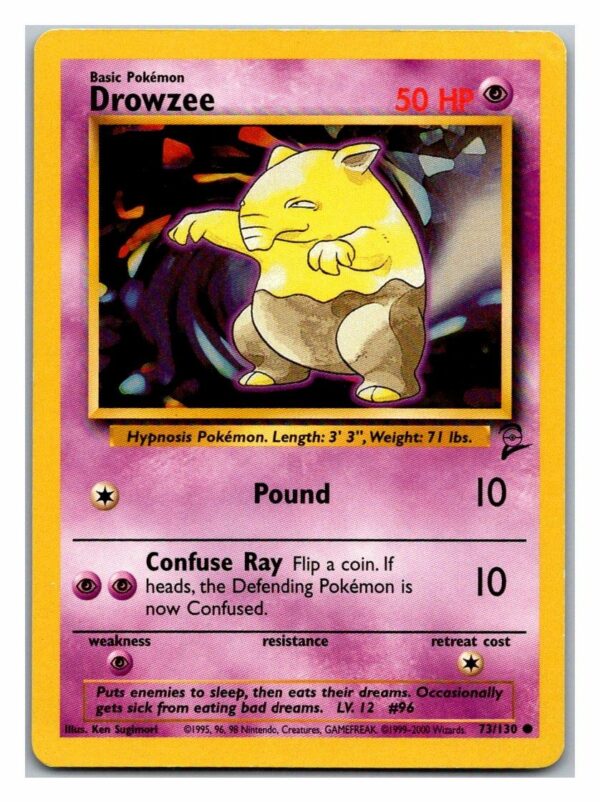 Drowzee 73/130 Base Set 2 (Common) (Lightly Played Condition)