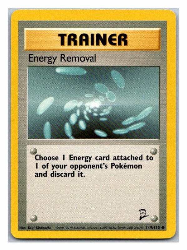 Energy Removal 119/130 Base Set 2 (Common) (Excellent Condition)