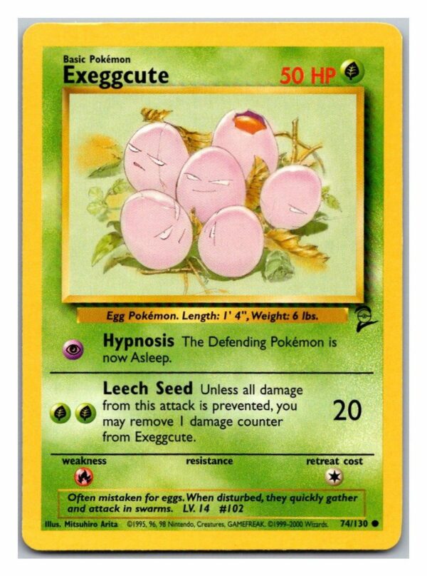 Exeggcute 74/130 Base Set 2 (Common) (Lightly Played Condition)