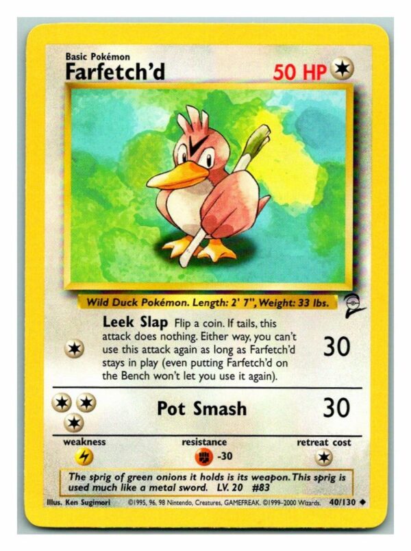 Farfetch'd 40/130 Base Set 2 (Uncommon) (Played Condition)