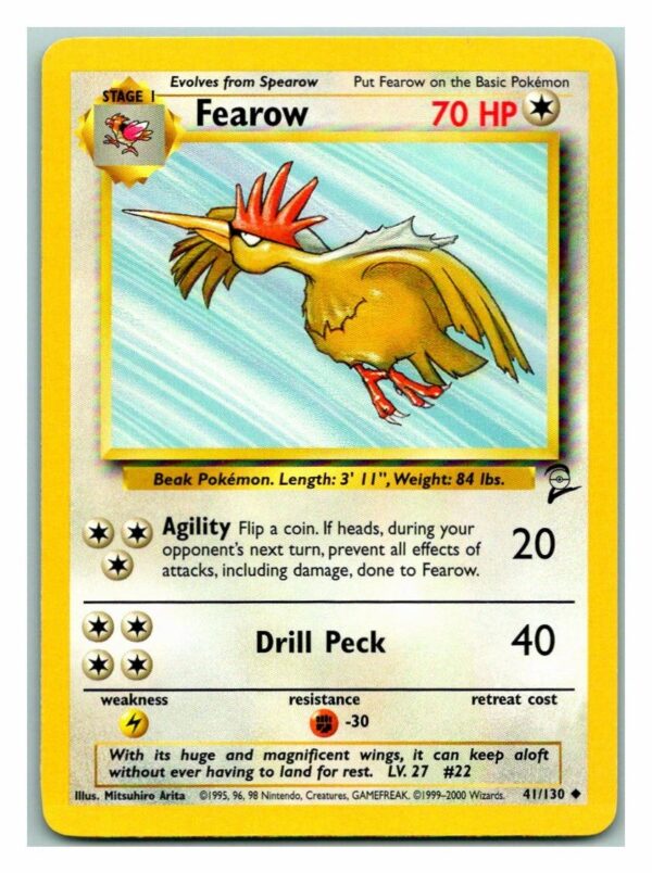 Fearow 41/130 Base Set 2 (Uncommon) (Played Condition)