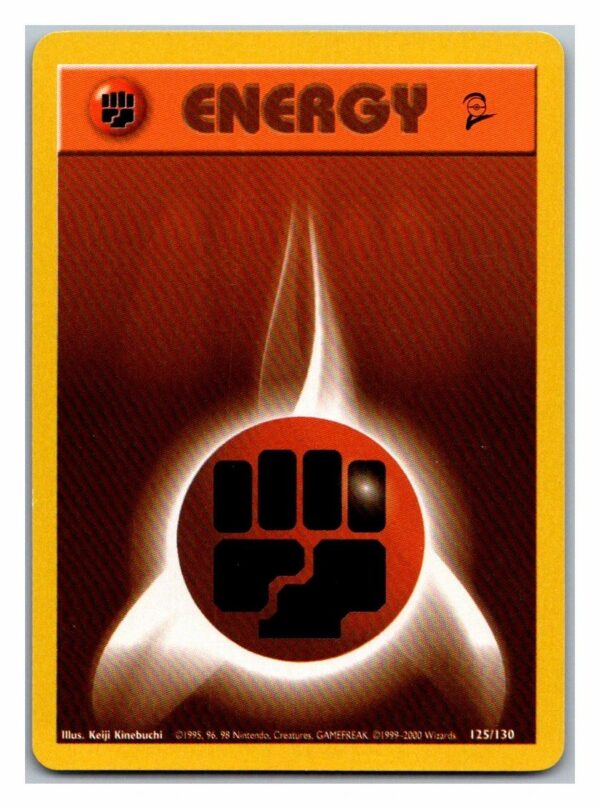 Fighting Energy 125/130 Base Set 2 (Lightly Played Condition)
