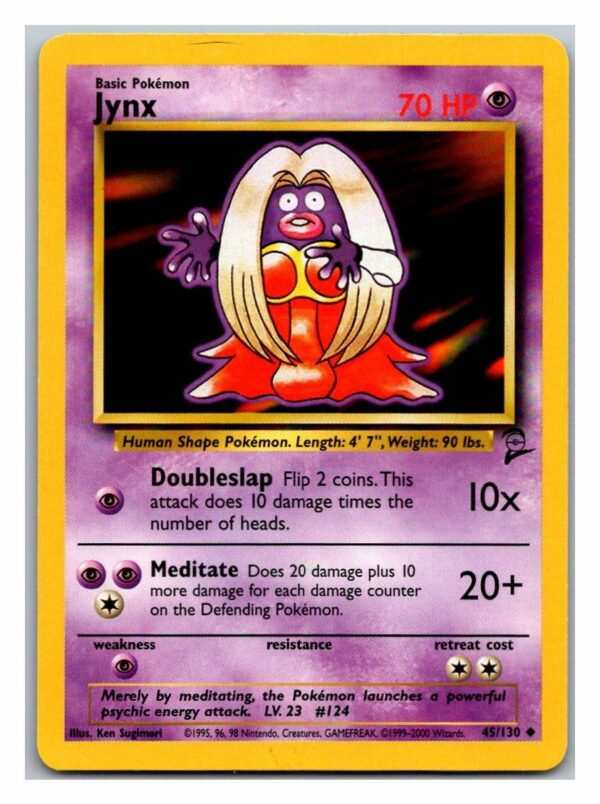 Jynx 45/130 Base Set 2 (Uncommon) (Played Condition)