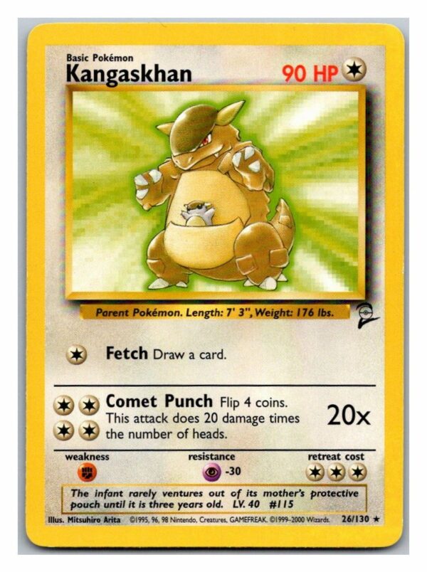 Kangaskhan 26/130 Base Set 2 (Rare) (Played Condition)