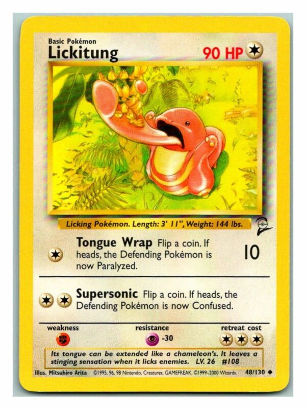 Lickitung 48/130 Base Set 2 (Uncommon) (Lightly Played Condition)
