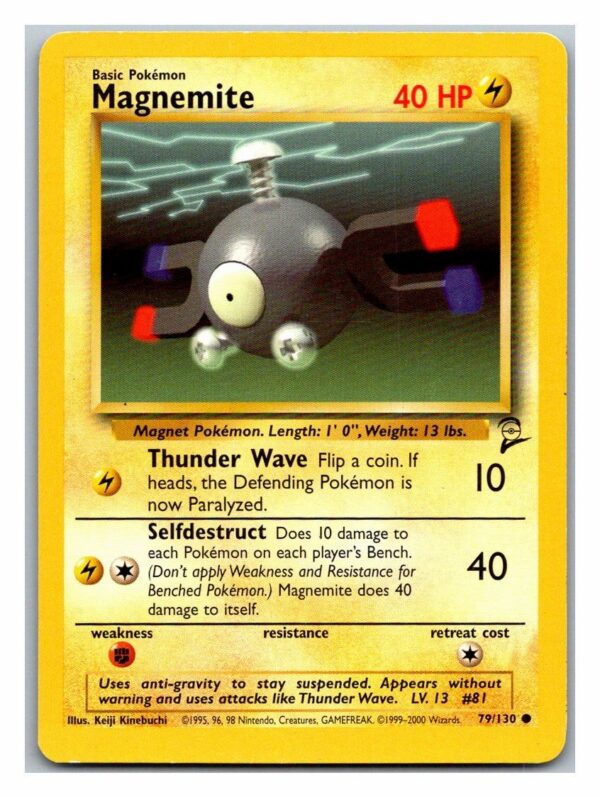 Magnemite 79/130 Base Set 2 (Common) (Lightly Played Condition)
